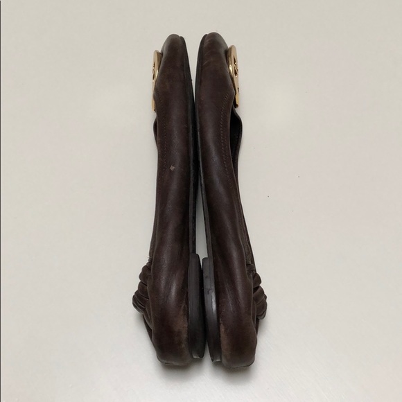 Tory Burch | Brown Leather ‘Reva’ Ballet Flats | 8.5 - Picture 10 of 15